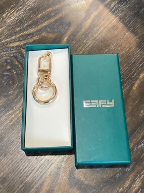 Effy Gold-tone Keychain Bag Charm